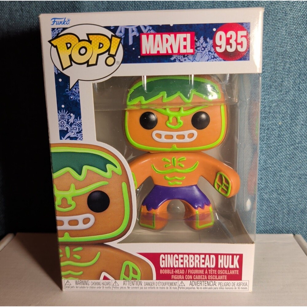 Funko Pop! Marvel: Holiday - Gingerbread Hulk #935 NIB with Protector